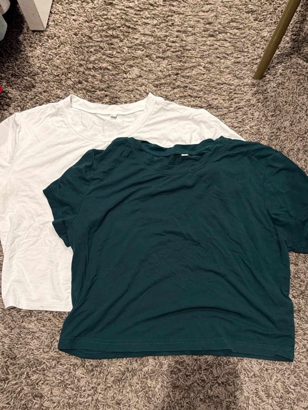 Unlisted White & Dark Teal Short-Sleeve Crew Tee Set